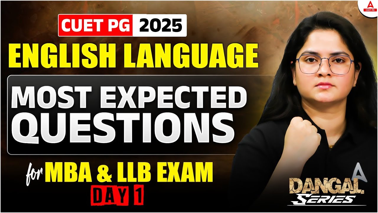 CUET PG 2025 ENGLISH GRAMMAR Most Important Topic for CUET  Exam ! Paper यही से आएगा 🔥