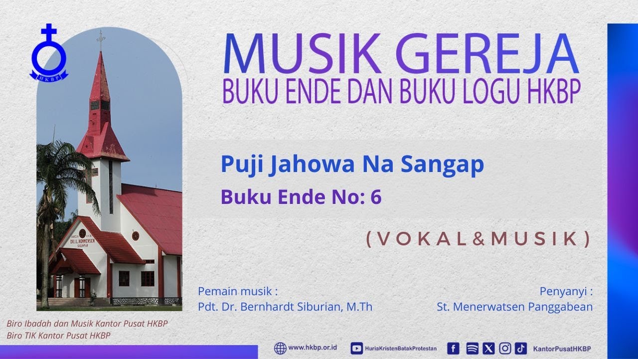 Puji Jahowa Na Sangap - BE No. 6  (Vokal+Musik)