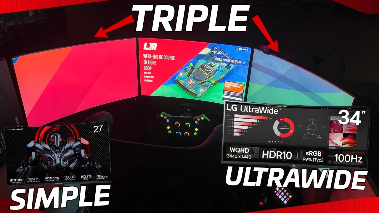 QUEL TYPE D’ÉCRAN CHOISIR POUR LE SIMRACING ? // Mes impressions