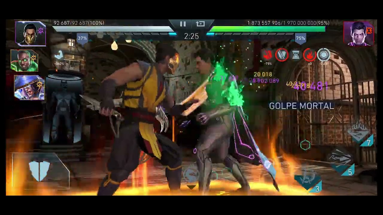 Scorpion vs superman coleccionista ascenso de krypton H5 injustice 2 mobile