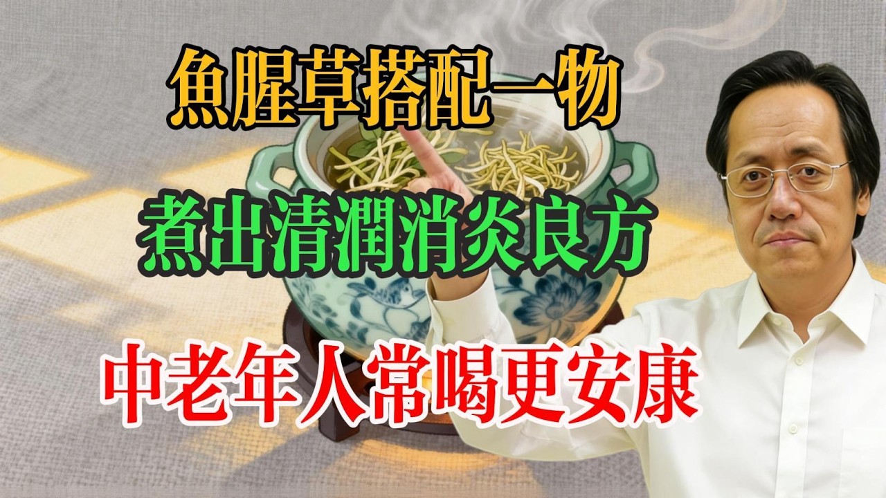倪海廈：魚腥草搭配一物，煮出清潤消炎良方，中老年人常喝更安康！#倪海廈 #中醫養生 #魚腥草 #清肺潤燥 #辨證施治 #藥食同源 #慢性咳嗽調理