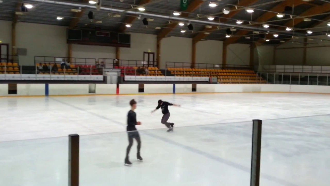 Deniss Vasiljevs & Stephane Lambiel open practice in Daugavpils