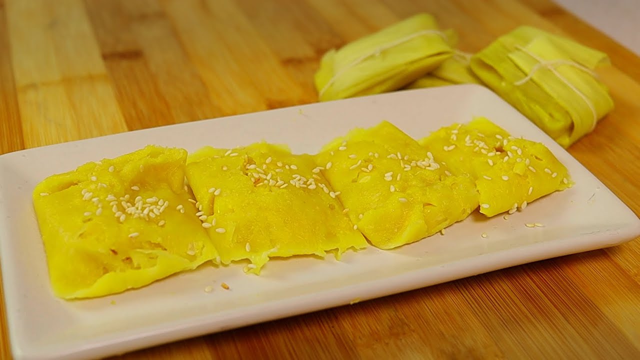 Coconut Corn Snak (Bánh Bắp Hấp) -Vietnamese snacks