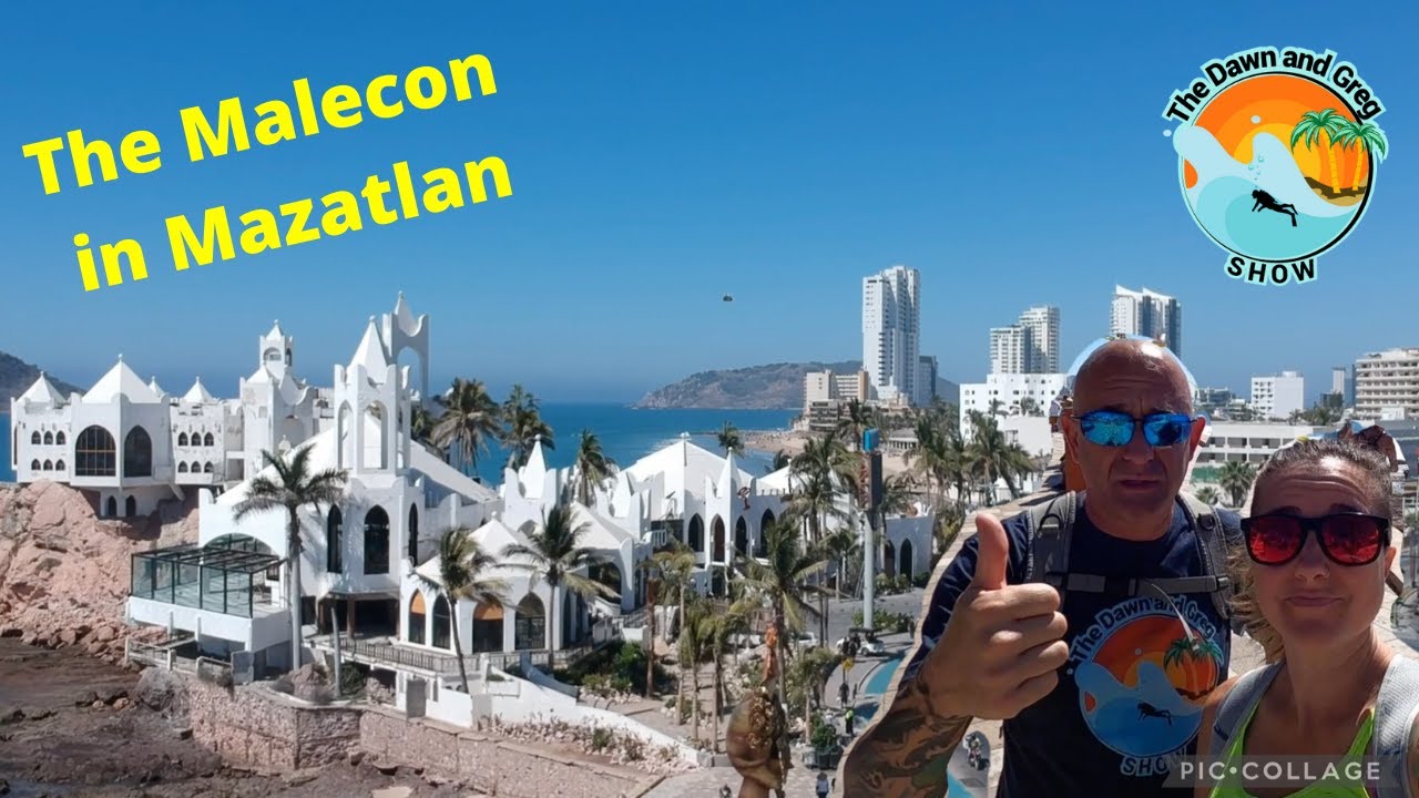 The famous Malecon in Mazatlan Sinaloa Mexico