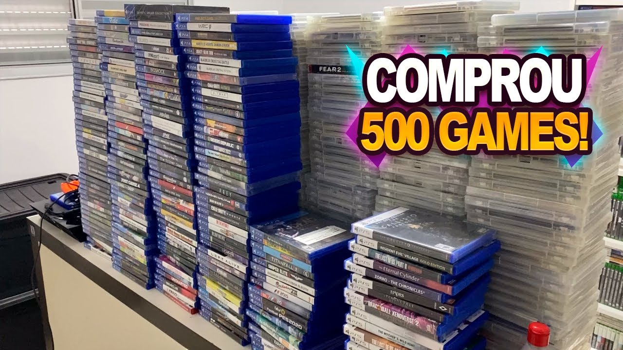 O CARA COMPROU MAIS DE 500 GAMES NA MINHA LOJA!