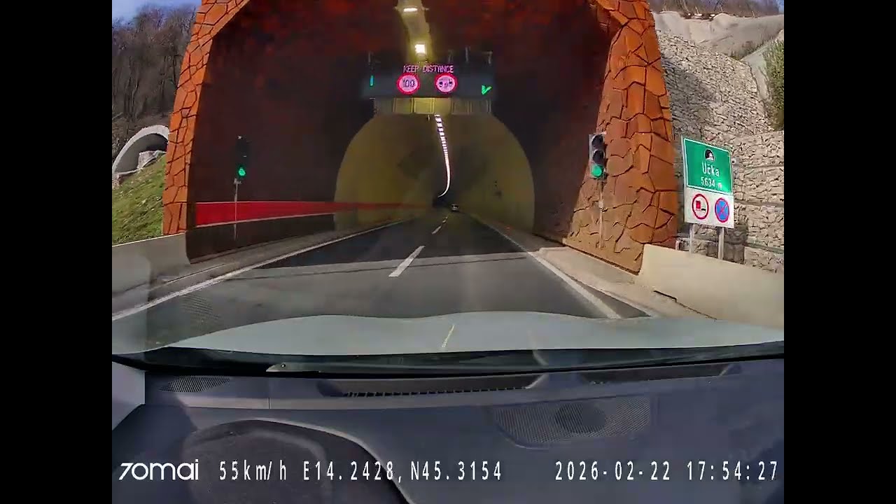 Učka. Third longest tunnel in Croatia