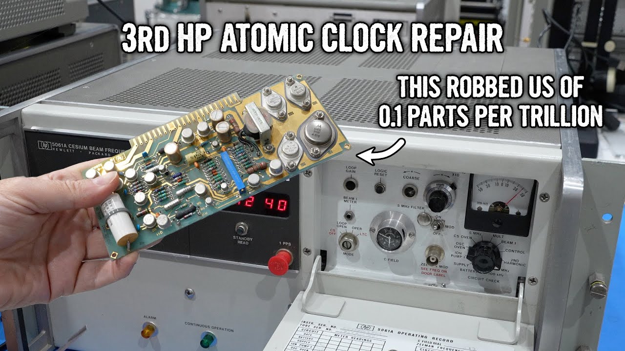 Third HP 5061A atomic clock repair: we chase 0.1 parts per trillion