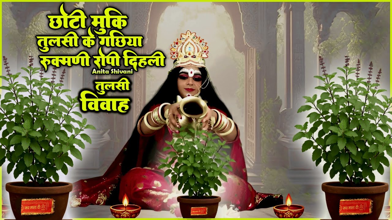 #VIDEO #New || छोटी मुकि तुलसी के गछिया रुक्मणि रोपी दिहली || Anita Shivani Tulasi Vivah Geet .