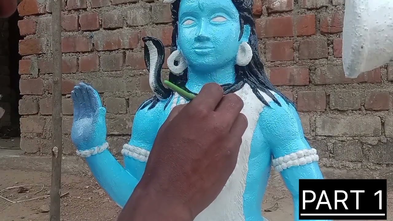 Mahadev ka cement murti penting part 1 how to make murti penting 