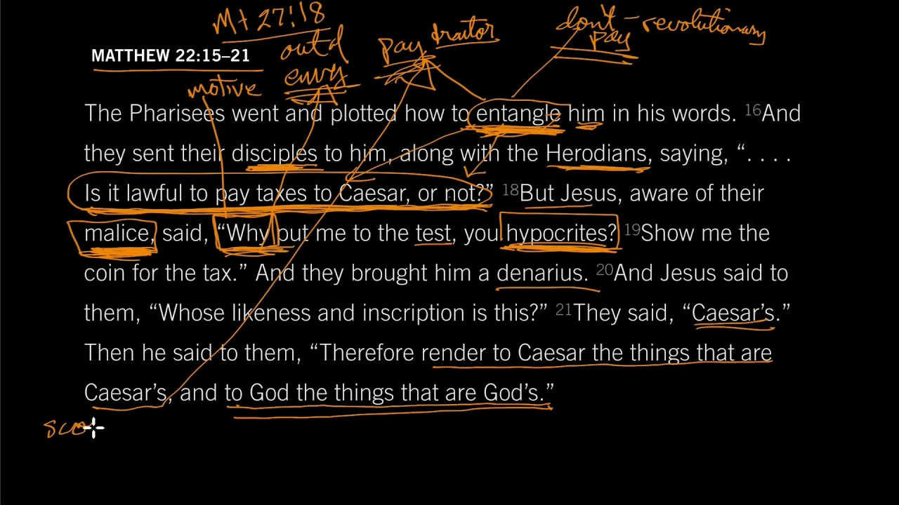 Render to Caesar: Matthew 22:15–21