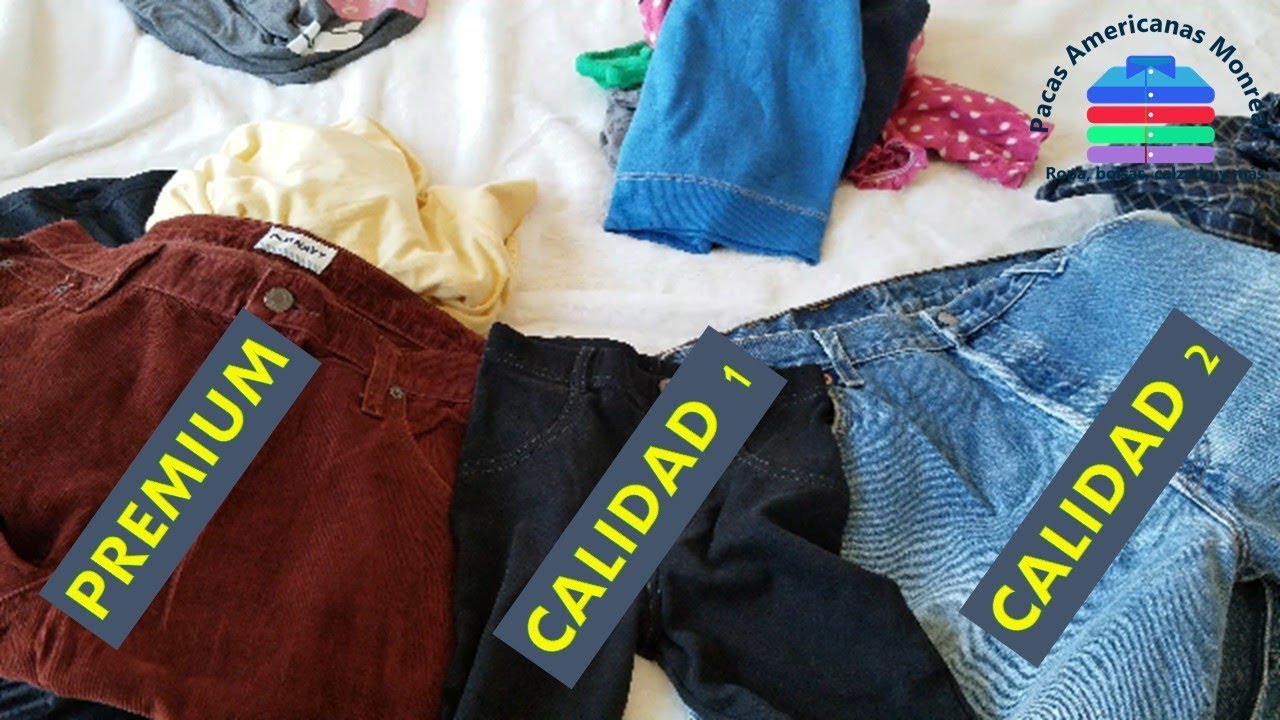 Diferencias en las calidades de ropa usada: Premium, Calidad1 y Calidad2