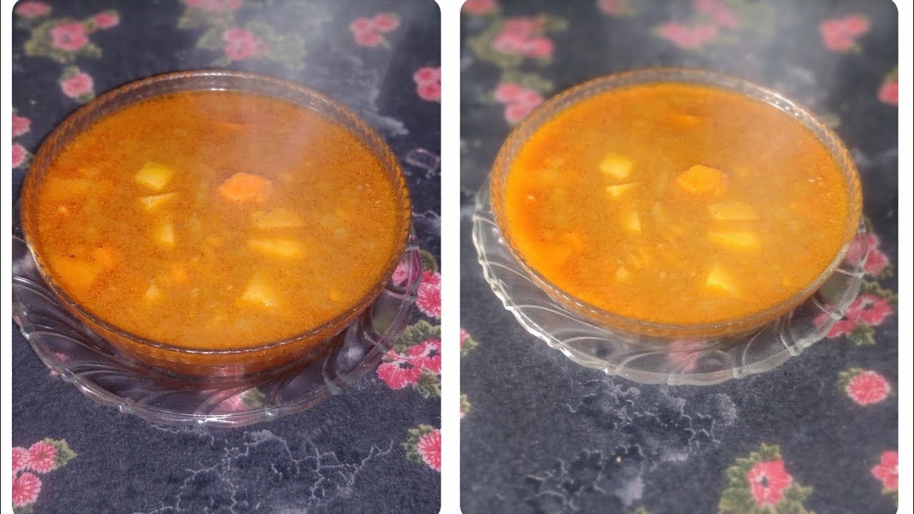 شوربة العدس بالخضار