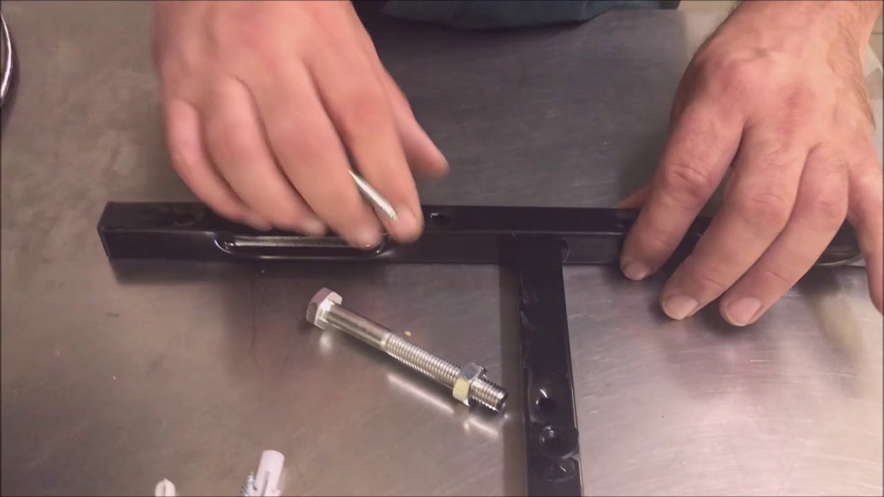 Shampoo bowl t bracket.