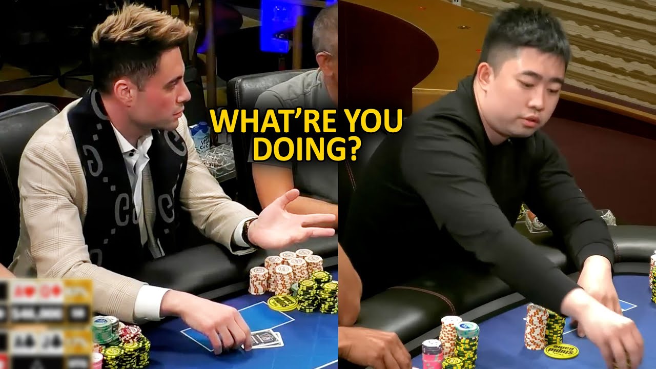 He's Put Himself In DEEP Trouble In $115,000 Pot @Hustler Casino Live