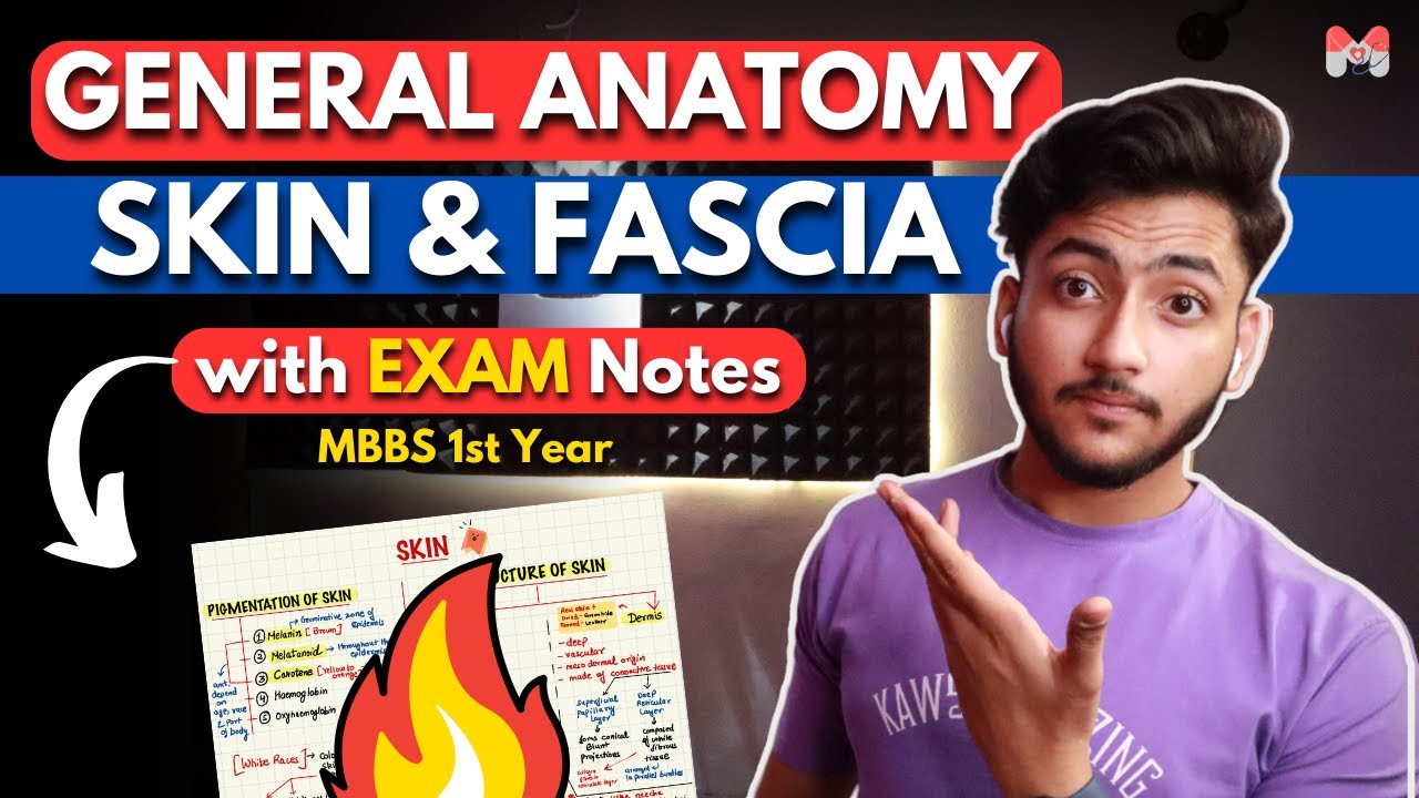 General Anatomy - Skin and Fascia | MBBS 1st Year | Full Explanation With Exam Notes | MBBS World
