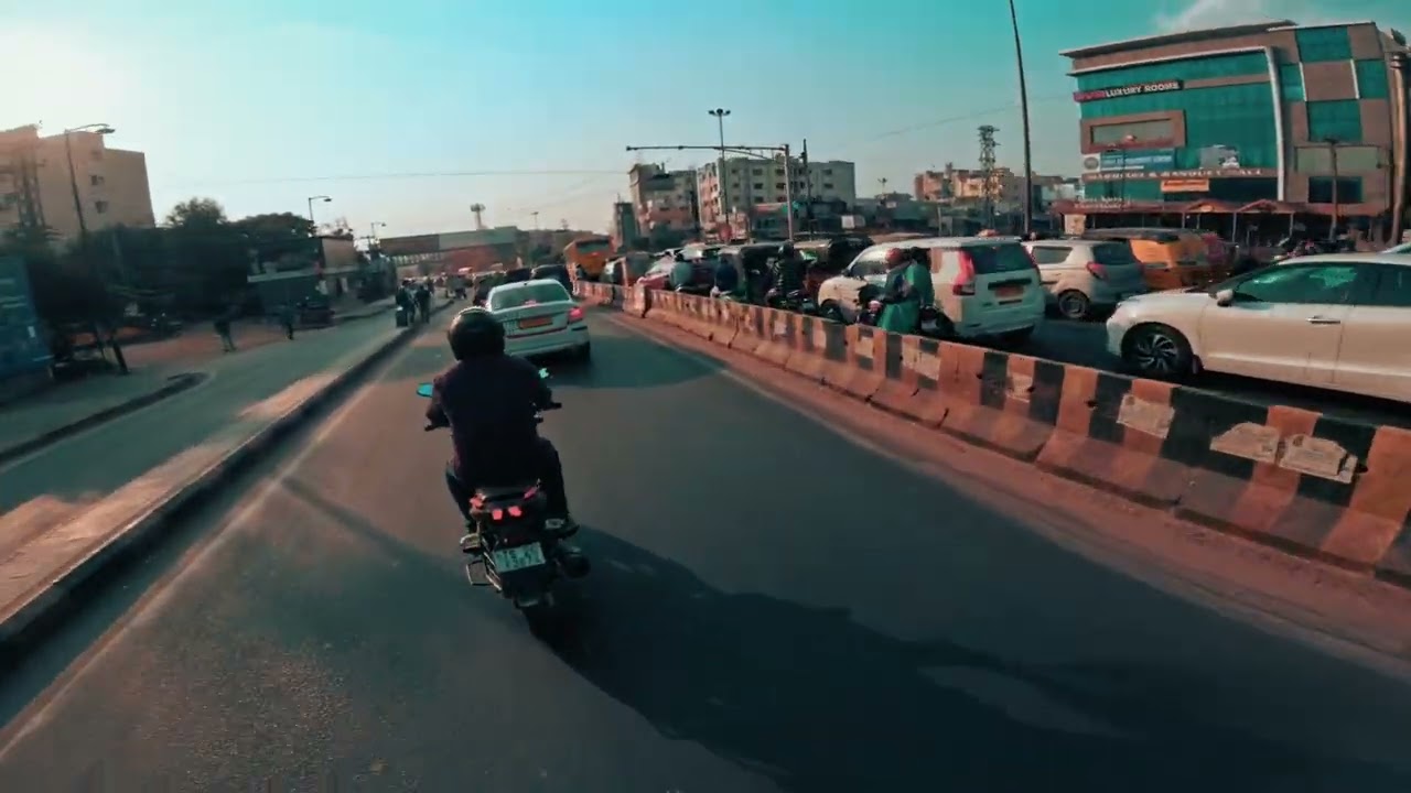 Uncut 6min 55sec from Miyapur to Allwyn | Cycle To Work - Week 117 - Day 1