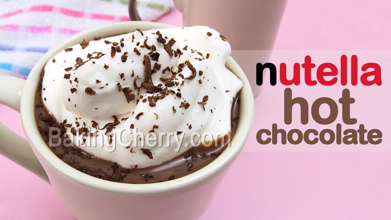 NUTELLA HOT CHOCOLATE Recipe | Creamy and Smooth Italian-Style Hot Chocolate | Baking Cherry