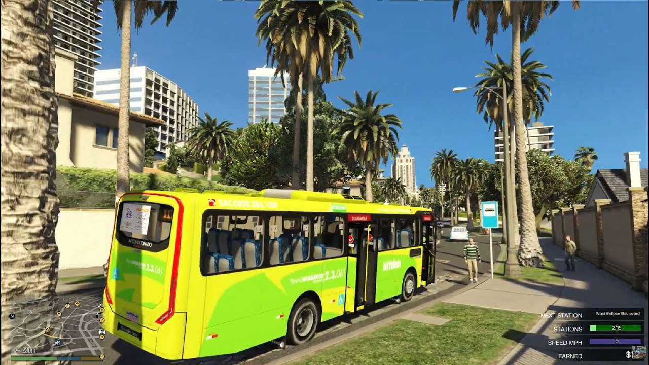 GTA V Ônibus Caio Apache Vip 5 Niterói RJ Update Rota 01 N117 Rockfort Hills x Puerto del Sol.