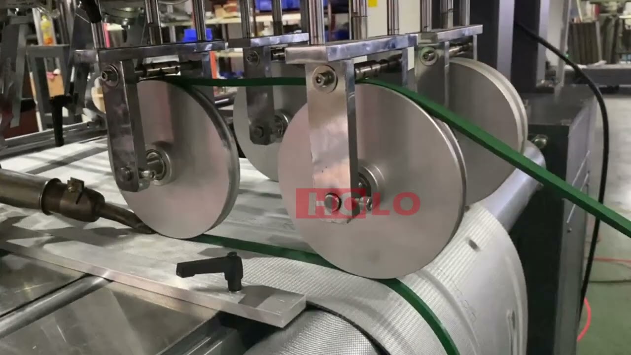 pvc pu conveyor belt longitudinal v profiles guide welding machine