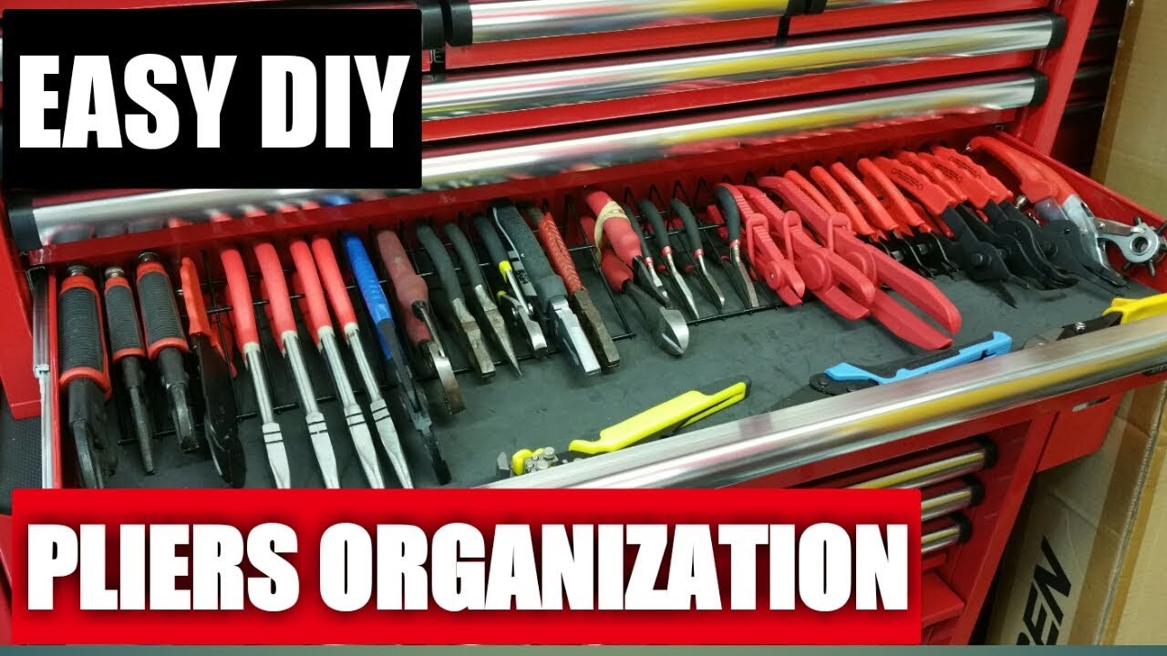 DIY Pliers Rack - Tool Box Organisation