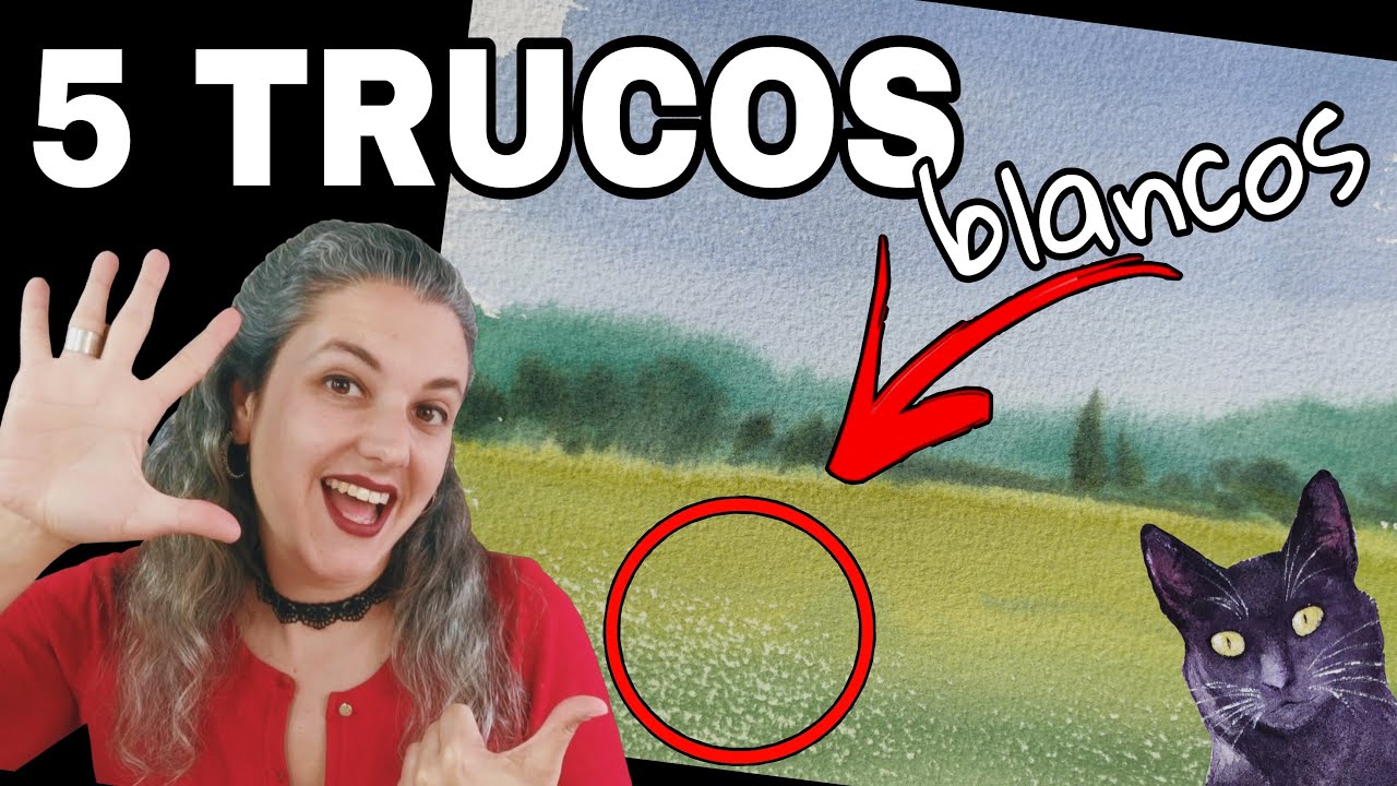 Cómo SACAR BLANCOS en ACUARELA🤍 Los 5 métodos (y cómo BORRAR)