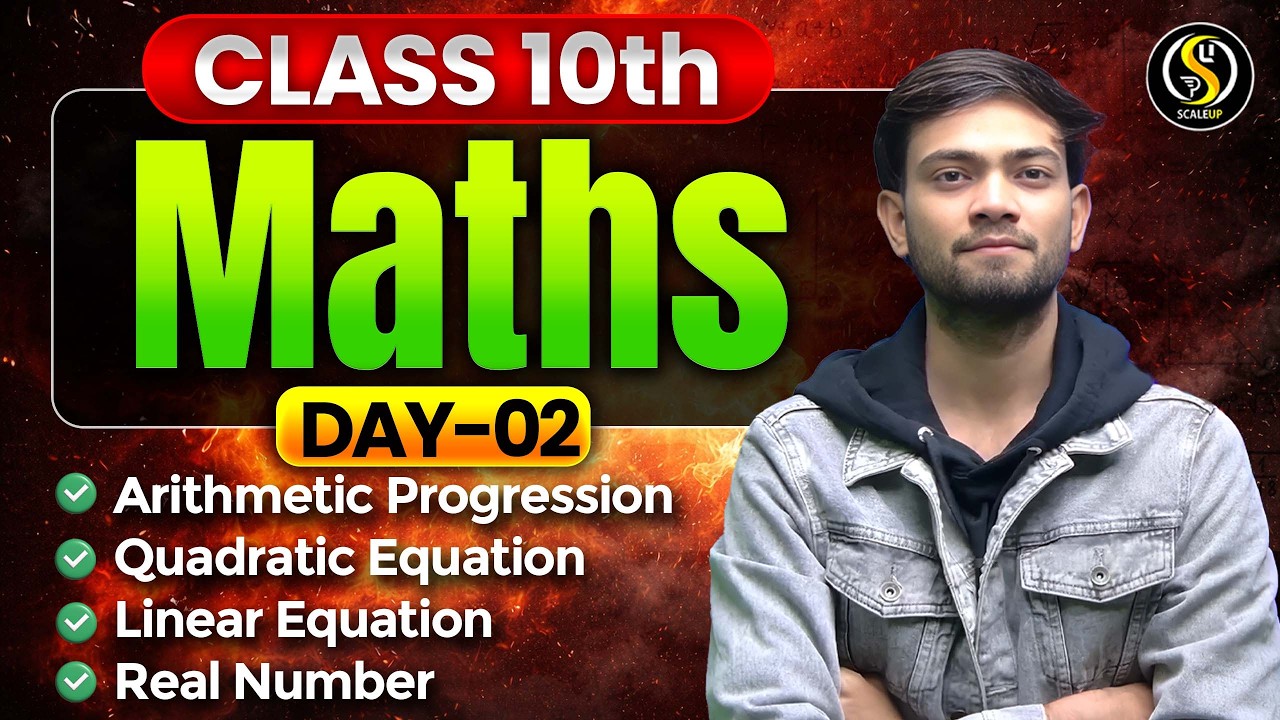 Class 10 Maths Full Revision 🔥 Day - 02 | 4 Important Chapters in One Shot | Raj Sir