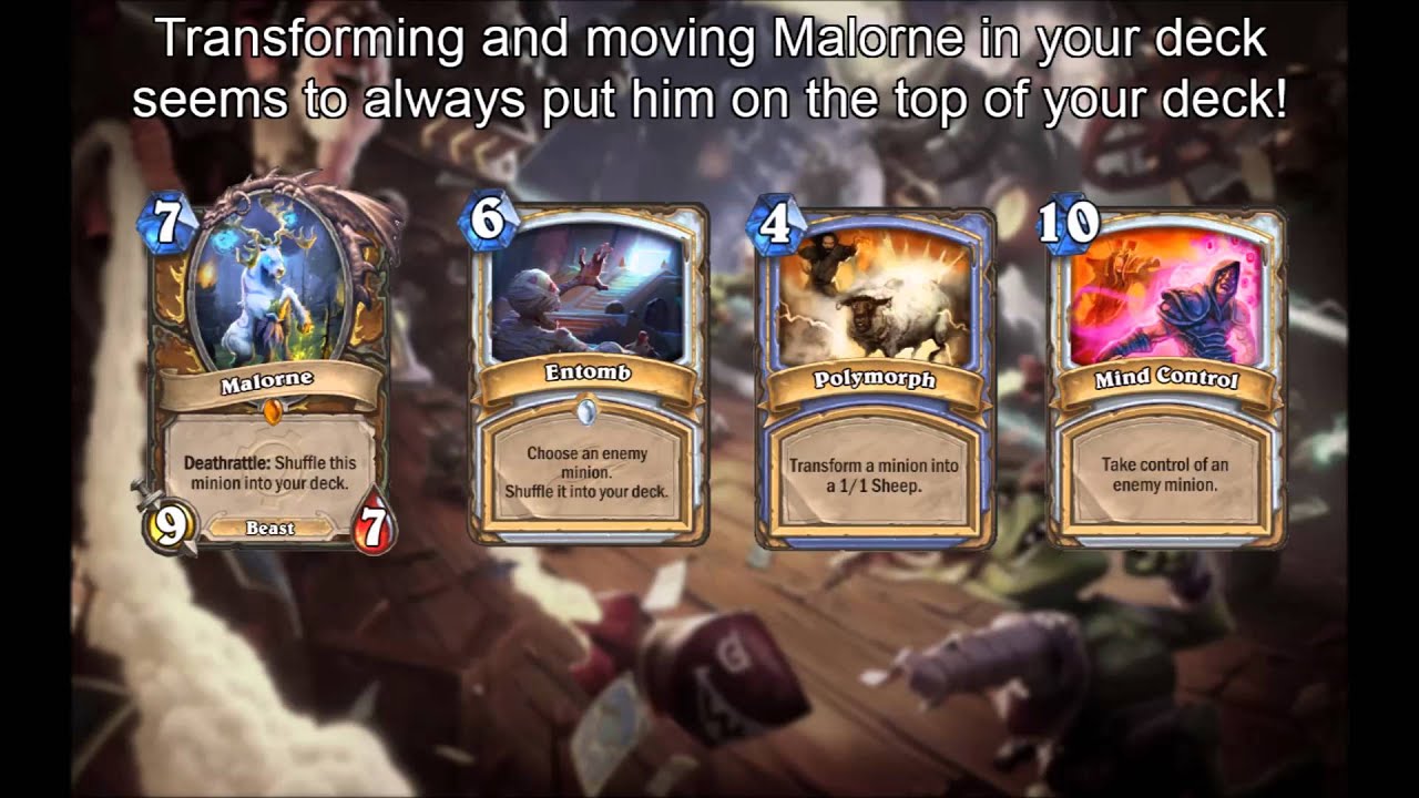 [Hearthstone Science] Malorne Madness! (Cast Spells at your Deck)