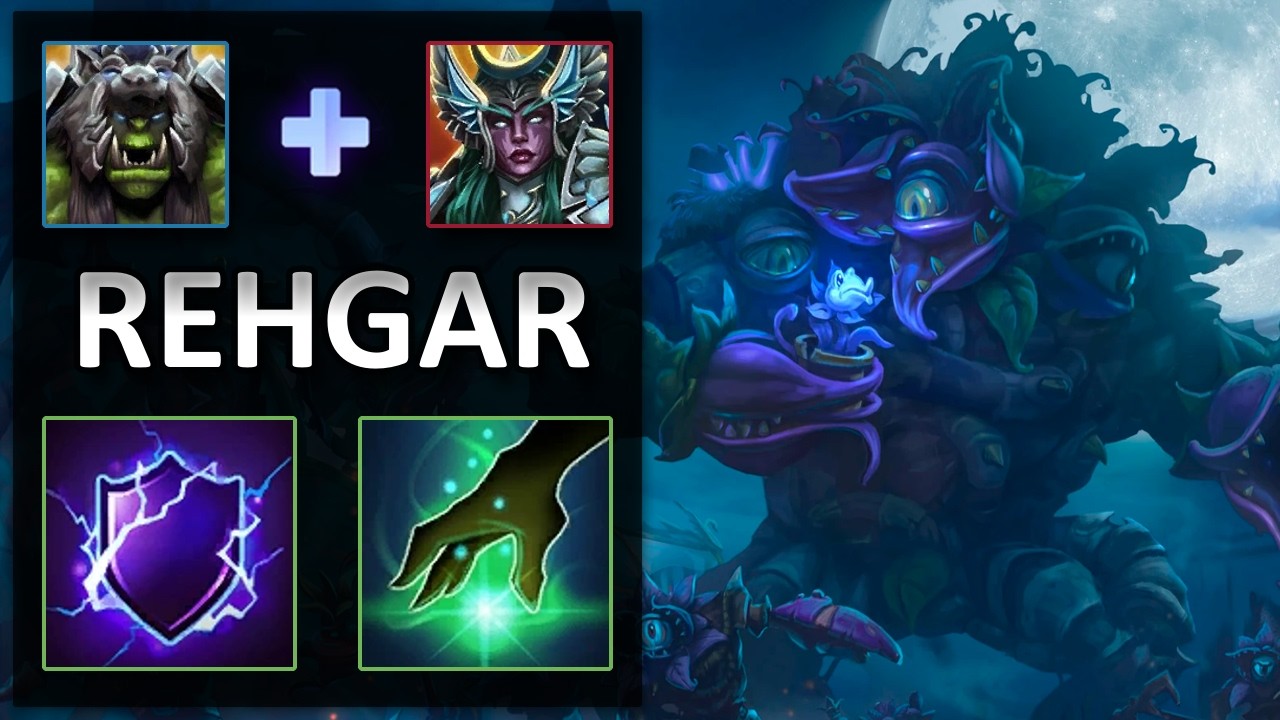 Rehgar Ancestral Healing vs Tyrande | Garden of Terror | Heroes of the Storm Master Replay