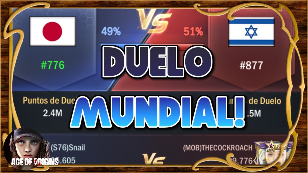 Duelo Mundial! Nuevo evento para poner a prueba vuestra ciudad! - Age of Origins ES