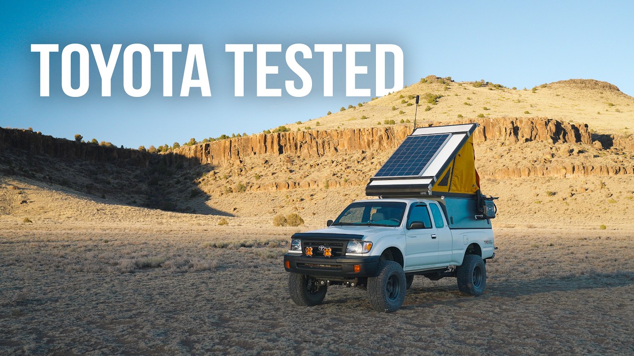 Winter Desert Camping In My Old Toyota Truck