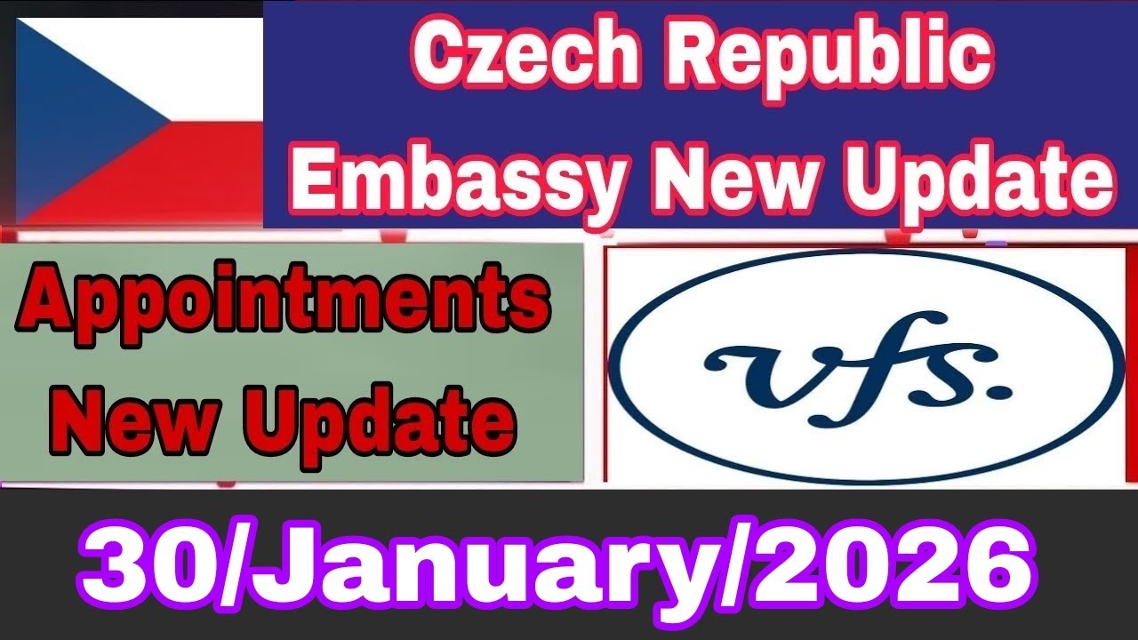 Czech republic Embassy New Update 2026 | Czech Republic VFS New Update 2026 | #CzechRepublic