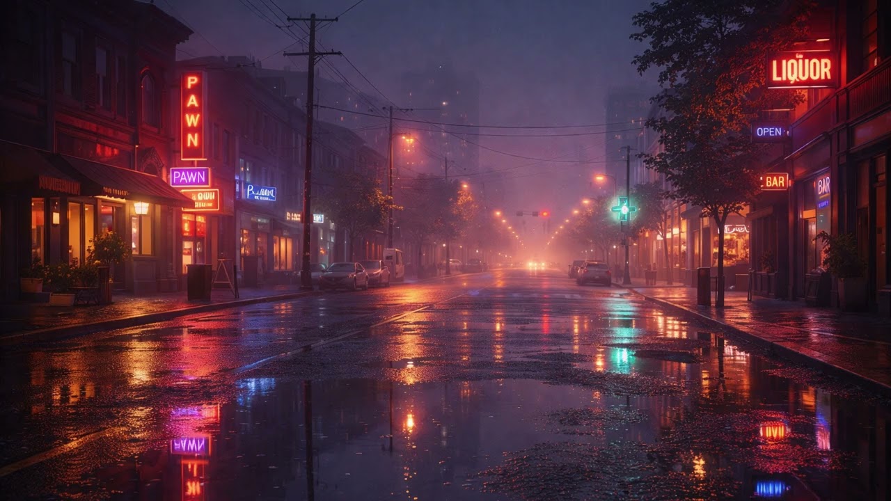 Nostalgic Lofi Synth Chillhop & Piano Chords for Heartfelt Farewell 🌃 ☔ 🌫️