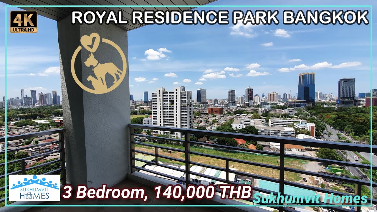 Best Lumpini Park Views Bangkok | Royal Residence Park 3 Bedroom for rent 220 sqm 140,000 THB