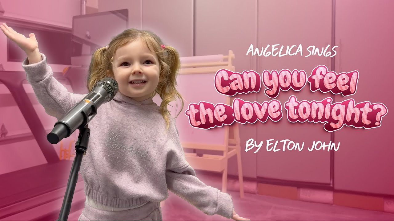Elton John Would Be PROUD of This 3 Year Old's Can You Feel The Love Tonight Cover | Angelica Sings