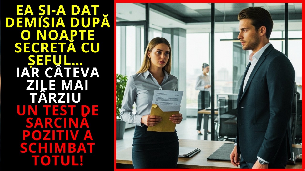 ȘI-A DAT DEMISIA DUPĂ O NOAPTE CU ȘEFUL… IAR TESTUL DE SARCINĂ A SCHIMBAT TOTUL!