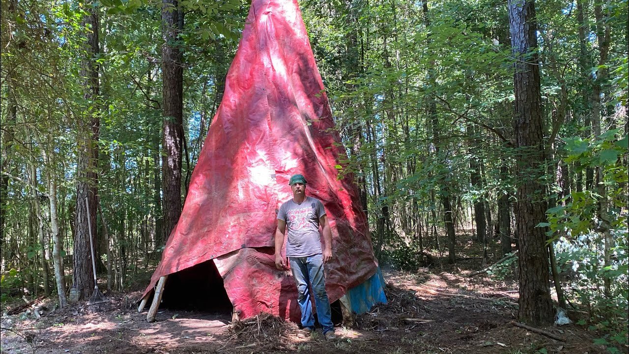 Building a Homemade Teepee