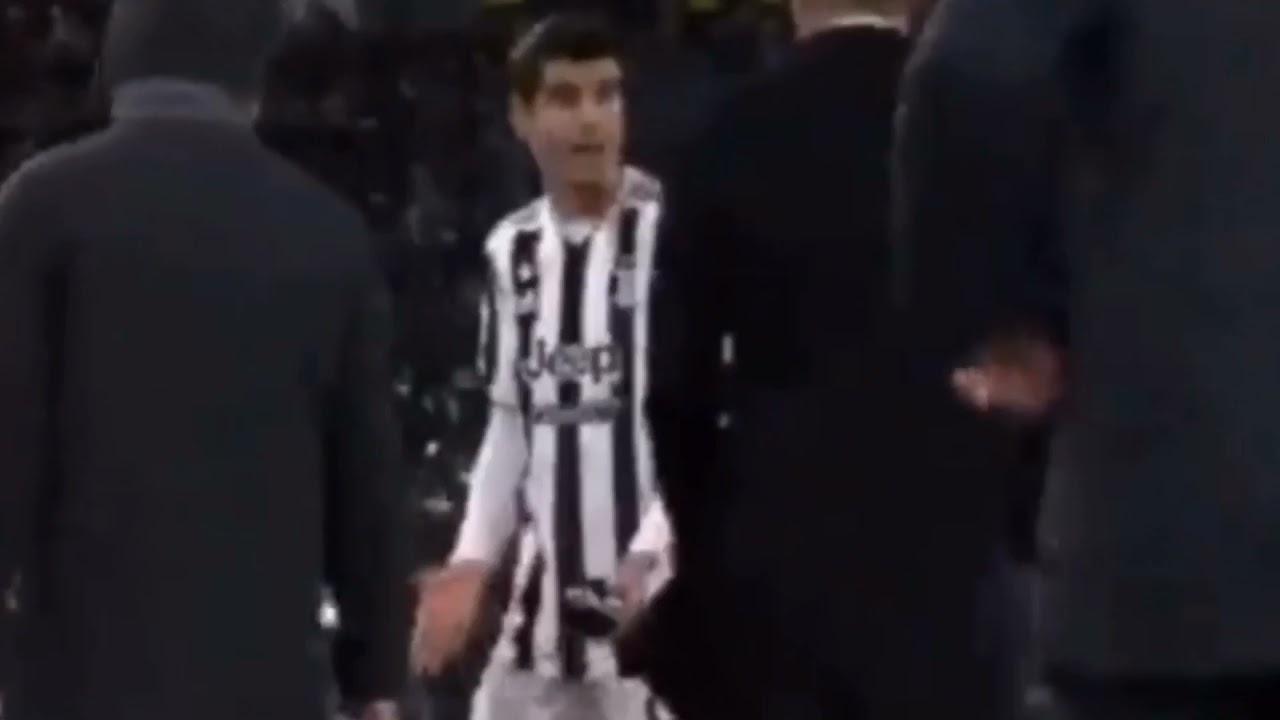 Alvaro morata and Allegri in a Row | Juventus 1-0