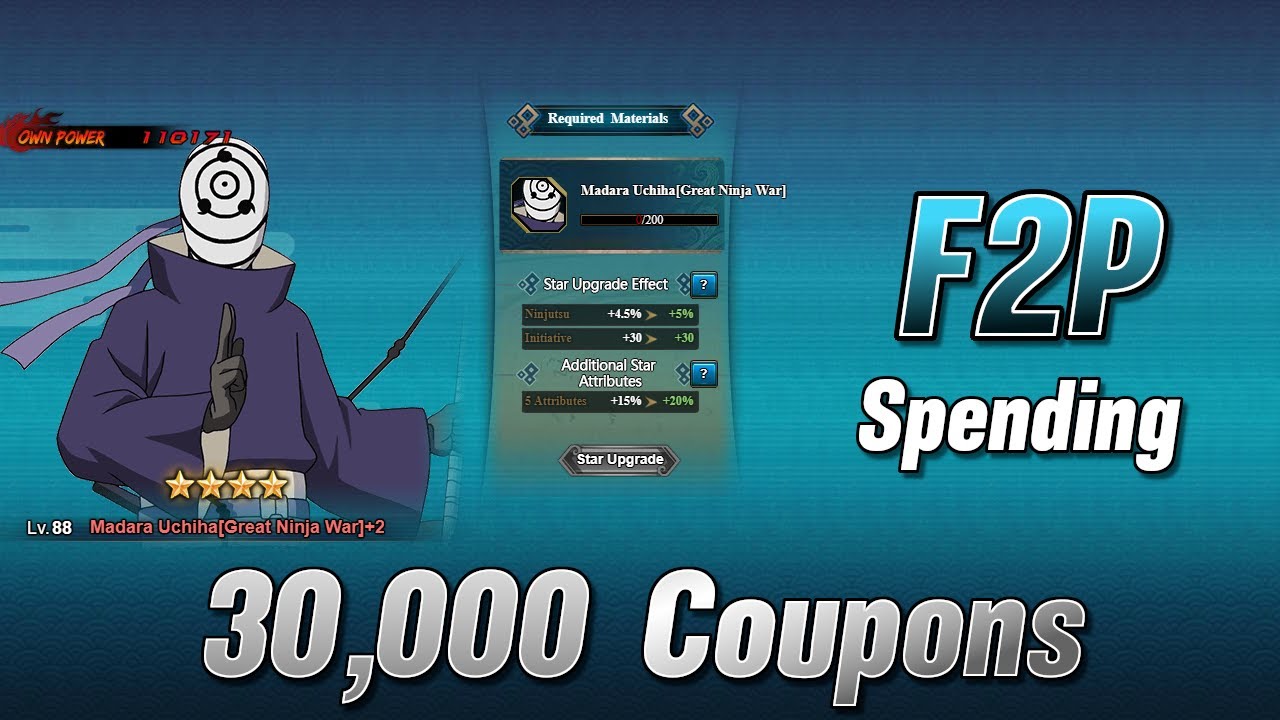 Naruto Online - F2P 30,000 Konoha Great Tree + Lucky Stars!