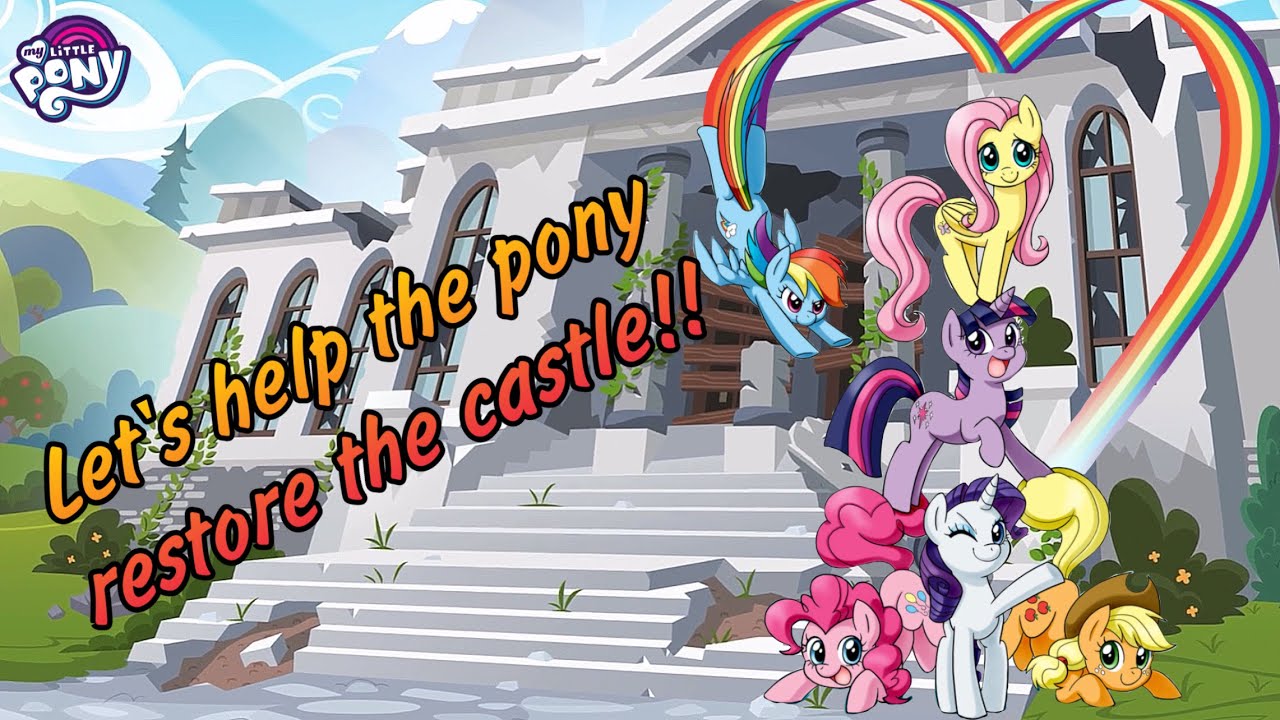 My Little Pony | We help the ponies restore the castle!! | Coloring