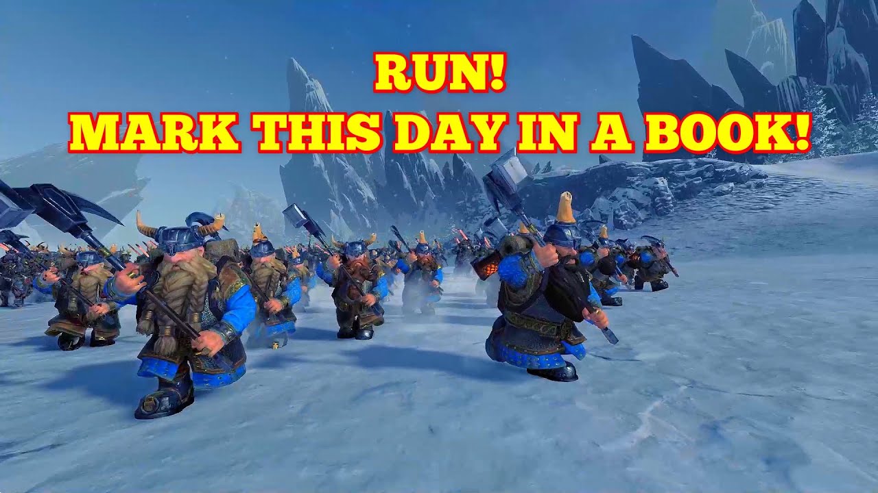 Run! Mark This Day In The Book! - Running away quotes. Total War Warhammer 2