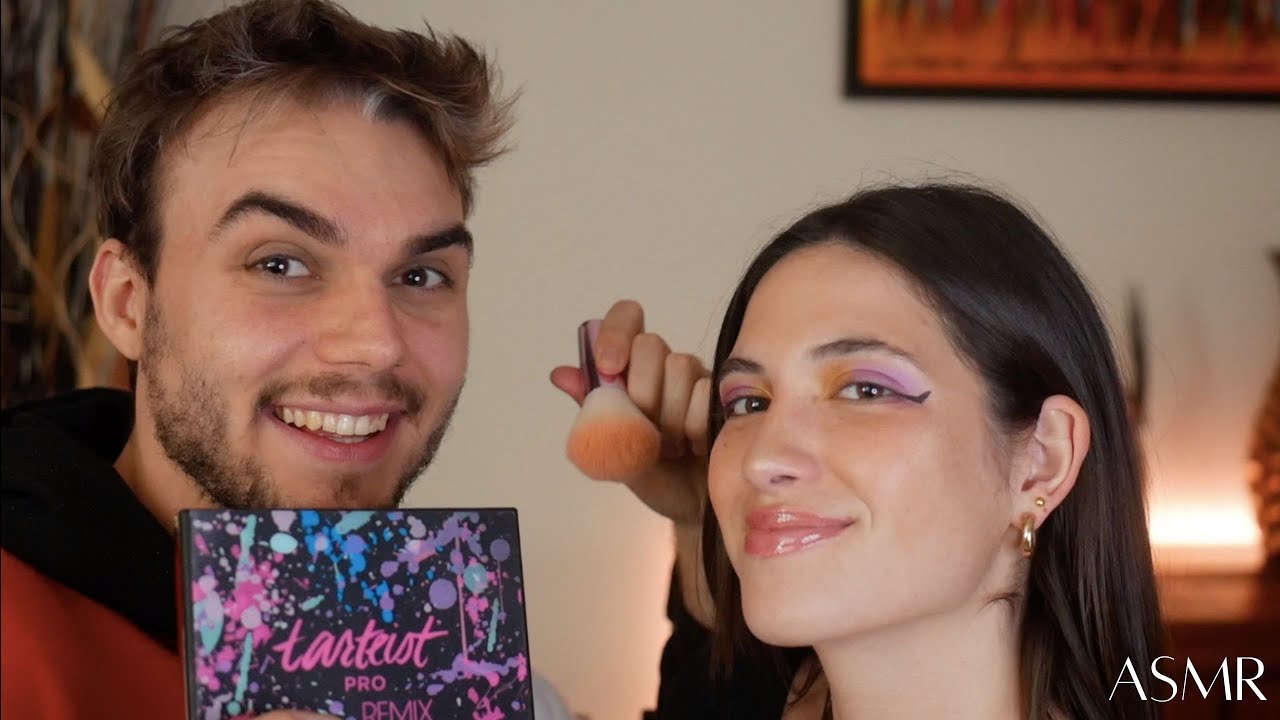 ASMR ☁️ @Benoit_ASMR me maquille (c'est un scandale) 😳