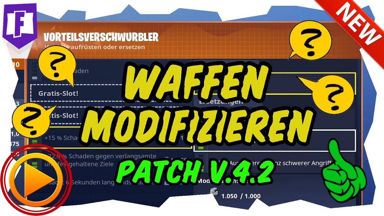 WAFFEN MODIFIZEREN - Fortnite Rette die Welt - Patch V.4.2