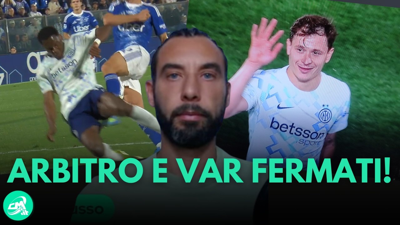 Errore GRAVE in Como-Inter, arbitro e VAR FERMATI! Prova TV per Barella? MOVIOLA SERIE A