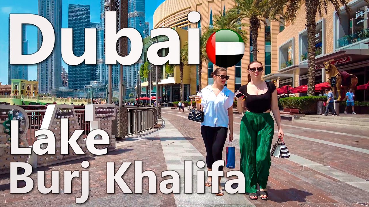 Dubai Burj Khalifa Lake City Center Walking Tour 4K🇦🇪