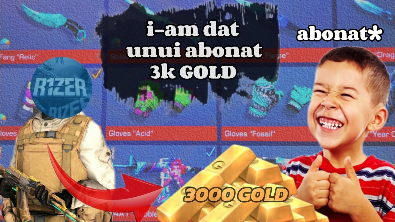 I-AM FĂCUT UNUI ABONAT INVENTAR DE 3K GOLD PE STANDOFF2 🥳 | CEL MAI FRUMOS INVENTAR @Standoff2Live 