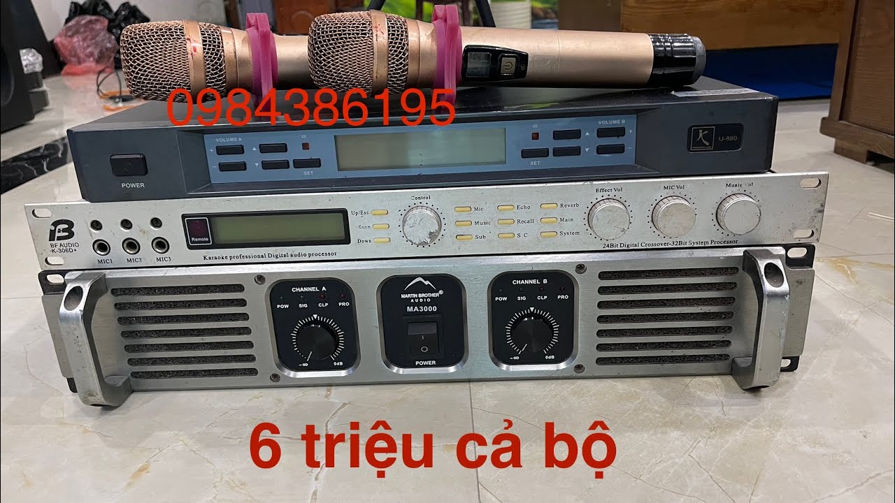 Đẩy vang mic toàn hàng chất, cực hay, 6 triệu cả bộ.☎️0984386195