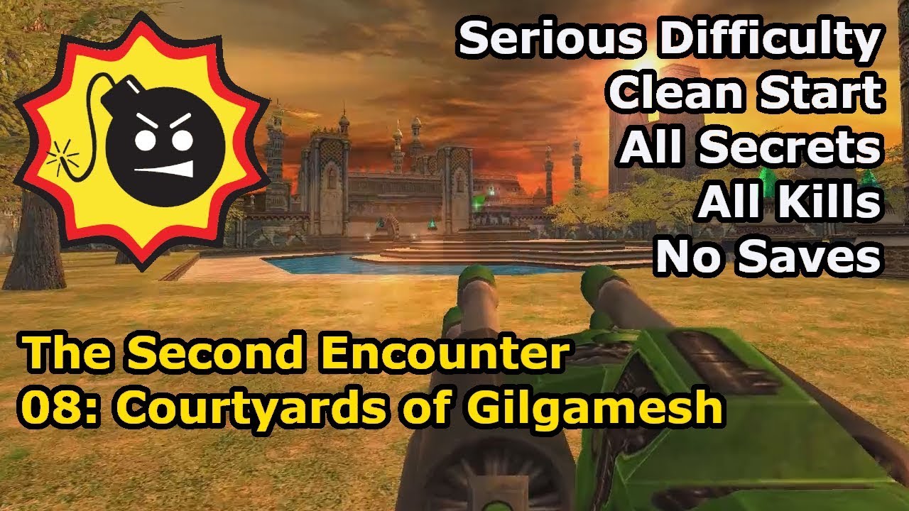 Serious Sam: The Second Encounter - 08: Courtyards of Gilgamesh (Serious 100%)