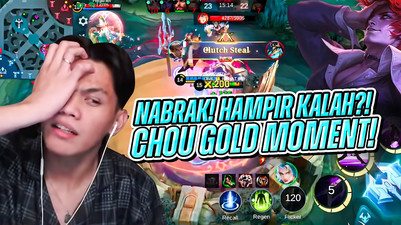HAMPIR KALAH?!! CHOU GOLD LANER MOMENT!!