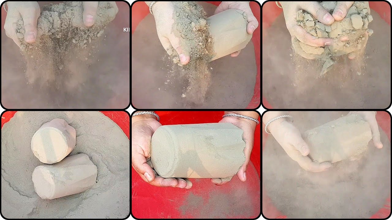 asmr/Dust🌪storm//super soft🌪dusty fresh pure🌪cement dry🌪crumbling in tub dust🌪play