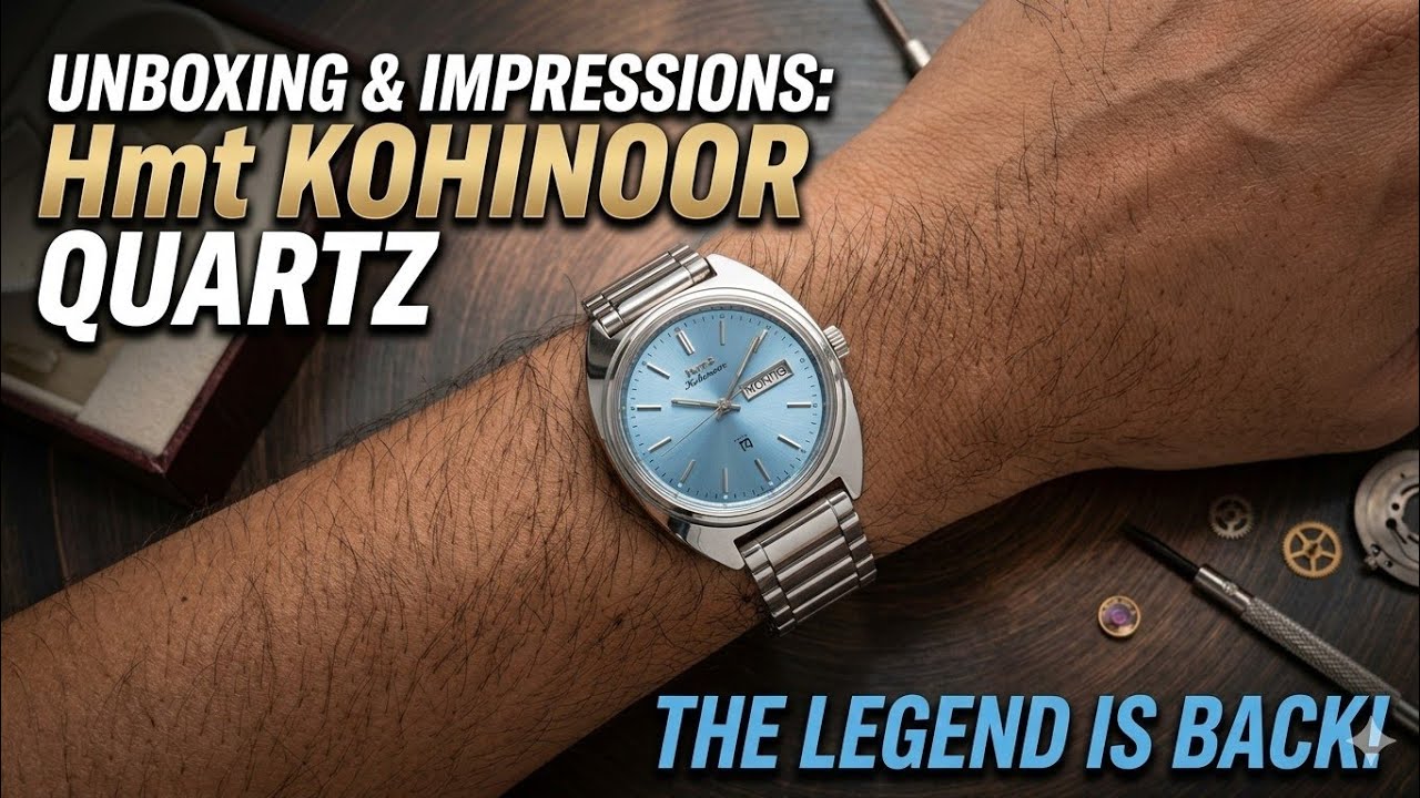 HMT KOHINOOR QUARTZ LIGHT BLUE 